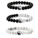 for Lovers Couple Yin Yang Charm Pendant Braided Hand Rope Wristband Bracelet