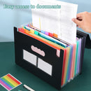 #A Expanding File Folders Desk A4 Letter Size Document Organizer Closure for Stu