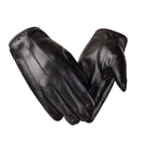 Drive Gothic Punk Fleece Guantes Touch Screen Gloves PU Leather Gloves Thicken
