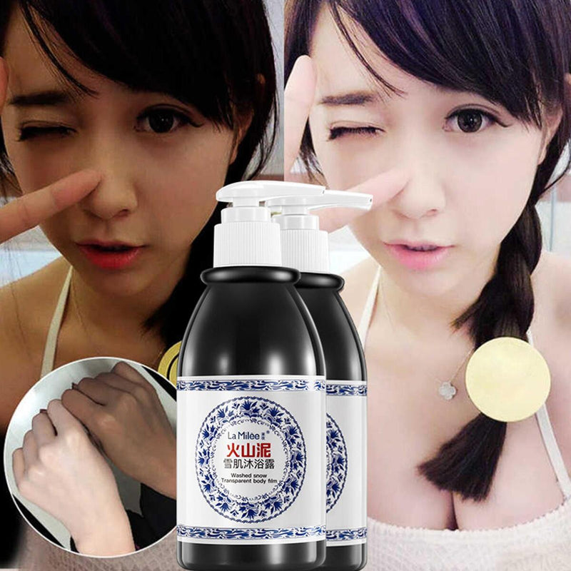 250ml Volcanic Mud Whitening Body Wash-Lon-lasting Mild Deep Cleansing Body Was`