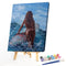 Painting By Numbers Acrylic Hand Painted Swimming Woman Digital Picture Decor