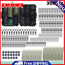 300x Carp Fishing Tackle Kit Swivels Hooks Sleeves Stop Beads Boilie Accessories
