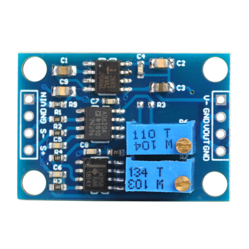 3-12V DC High Precision AD620 uV mV Small Signal Instrumentation Amplifier