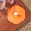 5pcs Silicone Cup Cover Heat-resistant Leak Proof Cartoon (Orange Popcorn)