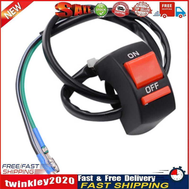 7/8 inch Motorcycle Handlebar Switch On Off Button Kill Headlight Switch Newly