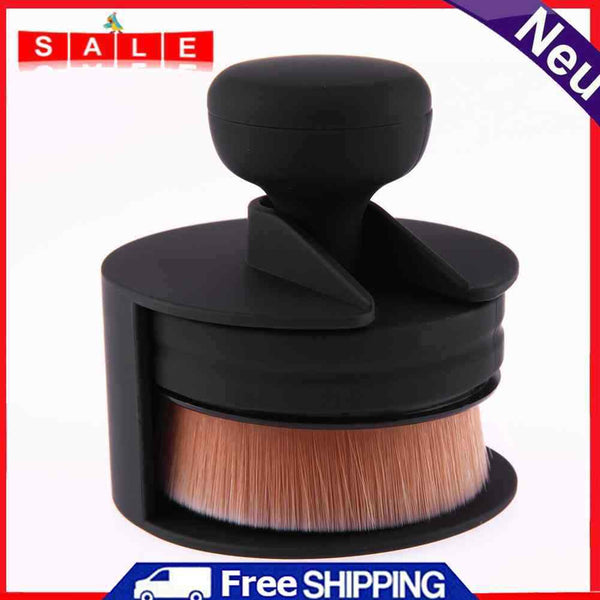 Matt Makeup Brush O-Shape Bookmark Shape Portable Makeup Beauty Tool Brush