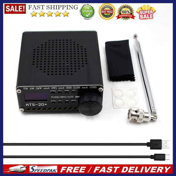 SI4732 All Band Radio ATS-20+ Receiver FM AM (MW SW) SSB (LSB USB) + Antenn