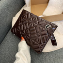 Retro PU Patent Leather Party Clutch Purse Pure Color Zipper Travel Wallets