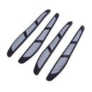 4pcs Car Door Edge Guard Strip Anti-collision Side Mirror Protector (Grey)