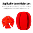 Fishing Rod Stop Egg Shape Rubber Protection Fixed Fishing Tackle (Red) Newly