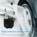 6 in 1 Adjustable Nozzle for 1/4 inch 3000psi High Pressure Washer (Black) Newly