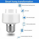 B2Q0 For Google Lamp Bases WiFi Smart Bulb Holder E27 Light Lamp Socket Adapter