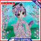 DIY Diamond Painted Kimono Girl Partial Special Rhinestone Set