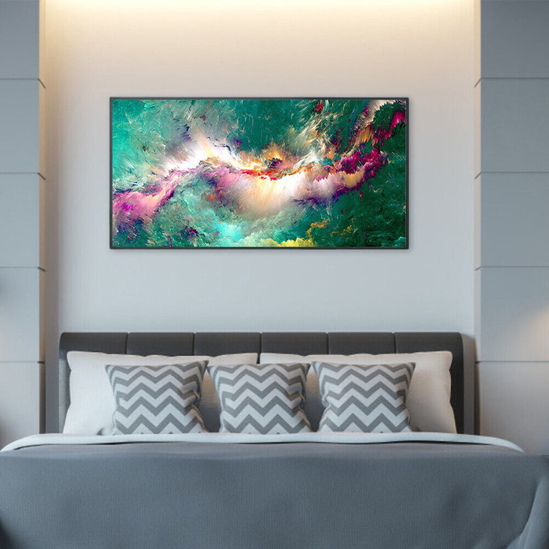 Colorful Cloud Oil Paint by Numbers Hand Painted Frameless Picture Home Orn