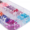 2mm Assorted Manicure Glitter DIY UV Gel Acrylic Tips Nail Art Rhinestone