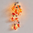 Outdoor Fall Decor Maple Leaves Fall Garland Lights String with 13.2FT 10 Bulbs