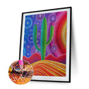 Diamond 5D Sunset Cactus Full Special Drill Rhinestone Picture