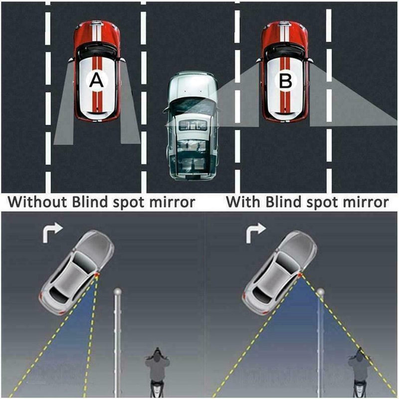 Car Rearview Mirror Car Blind Spot Mirror 360° Car Auxiliary Mirror C9J5