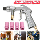 Sandblaster Air Siphon Feed Blast Gun with Metal Ceramic Nozzles Pneumatic Tools