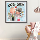 5D DIY Full Drill Diamond Painting Enjoying Couple Cross Stitch Embroidery