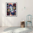 DIY Diamond Painting Kits Symmetrical Pattern Abstract Full Round Drill Pictu