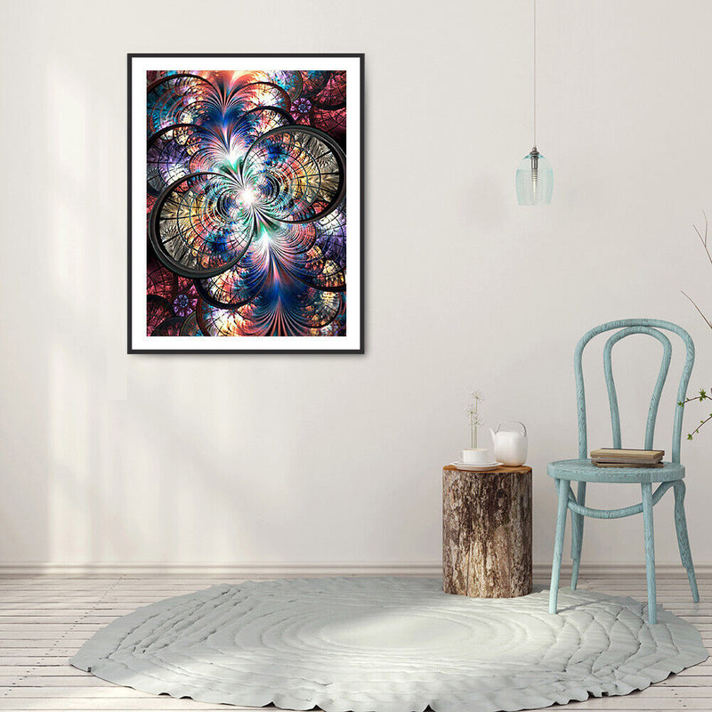 DIY Diamond Painting Kits Symmetrical Pattern Abstract Full Round Drill Pictu