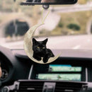 Car decoration small black cat pendant acrylic pendant car decoration