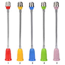5pcs E27 LED Holder Universal Flexible Extension Lamp Socket (Pink)