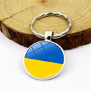 Ukraine Sign Keychain Pendant Bag Pendant Metal Key Ring Gifts (XSWX4475-1)