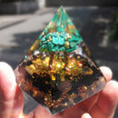Energy Generator Orgone Pyramid Crystal Spirit Healing Orgonite Amethyst Stone