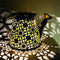 LED Solar Watering Can Lamp Garden Shower Art Metal Iron Kettle Light (B) Newly