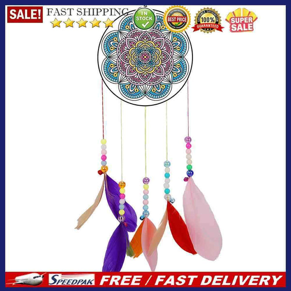 Rhinestone Picture Wind Chime Dream Catcher DIY Craft Hanging Pendant Mosaic