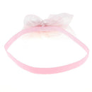 Girls Hair Accessories Baby Elastic Lace Flowers Headbands for Infant(Pink)