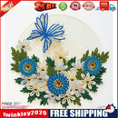 DIY Diamond Painting Kit Blue Flower Butterfly Partial Special Shape Drill