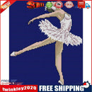 14CT Full Cross Stitch Ballet Stamped DIY Kits Handmade Cotton Embroidery