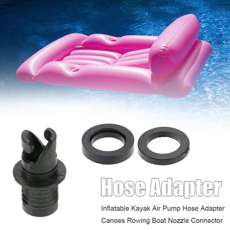 Inflatable Kayak Air Pump Nozzle Hose Adapter Canoes Rowing Boat Valve Conn