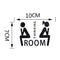 Thinking Room Toilet Paste Wc Door Sign Removable Toilet Wall Stickers Newly