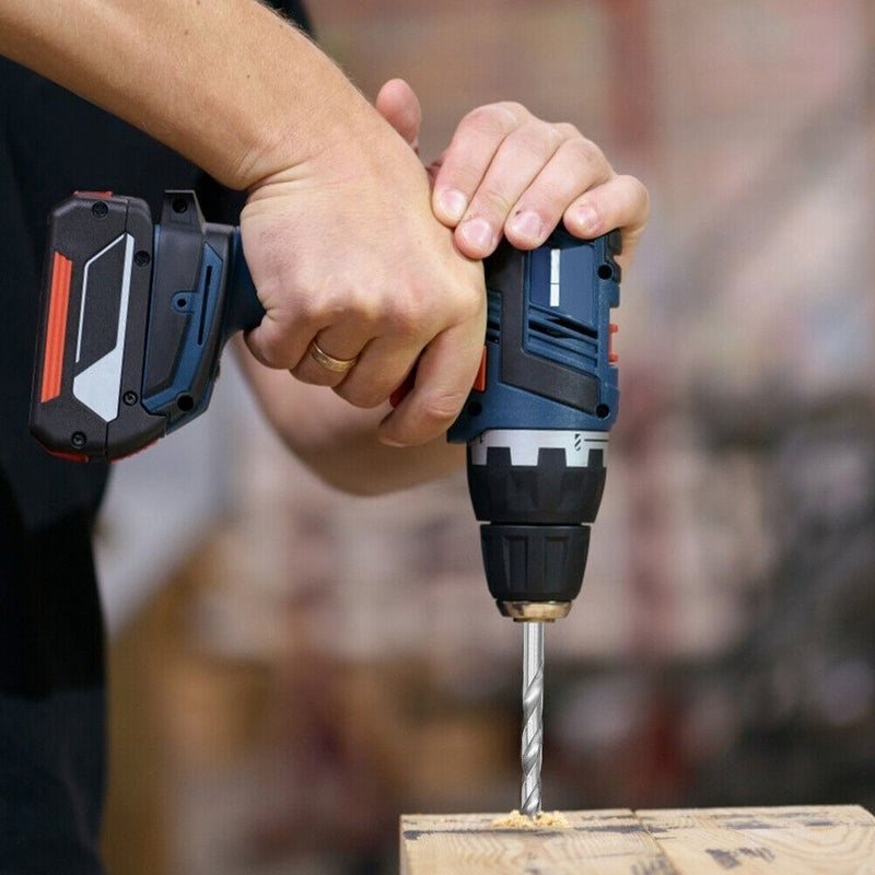 Manual Twist Drill Bit Set+Mini Hand Drill with Keyless Chuck for 0.3-3.4mm