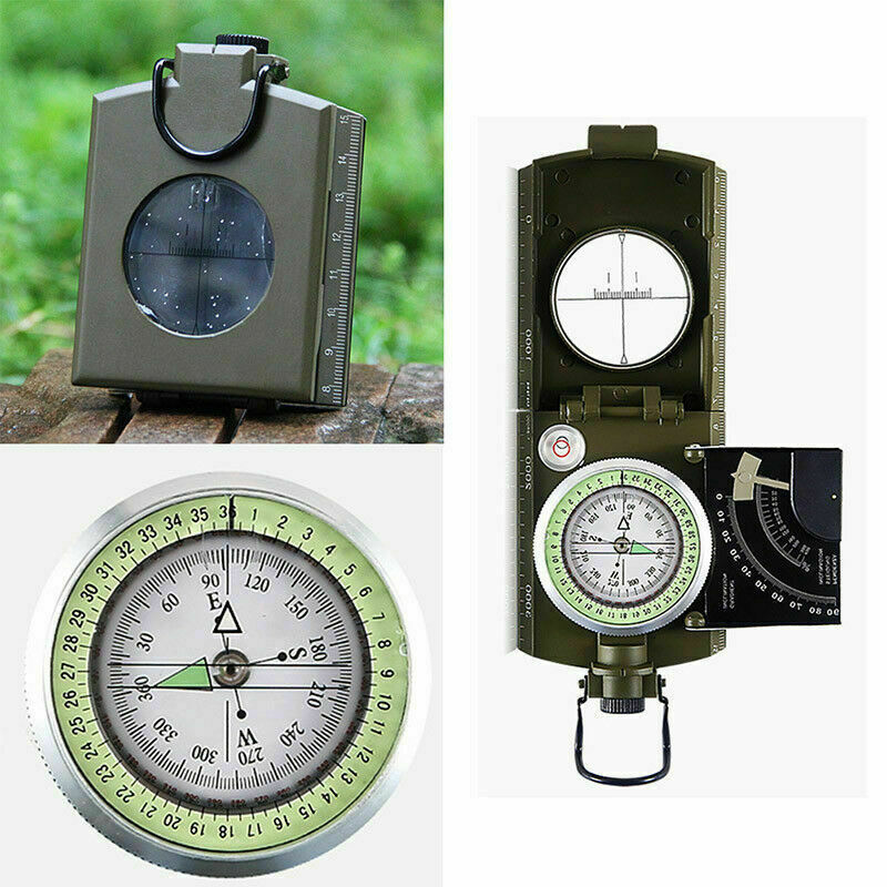 fessional Military Army Metal Sighting CompassClinometer K3D2 N4O8