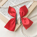 Ribbon Hair Bows Clips Barrettes Headdress Bangs Hairclip Bowknot Side Hairpins