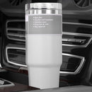 #A Stainless Steel Coffee Mug with Straw Thermal Water Cups Insulated Car Drinkw