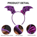 Bat Wings Evil Headpiece Non Slip Funny Hairband Photo Props for Halloween Pa
