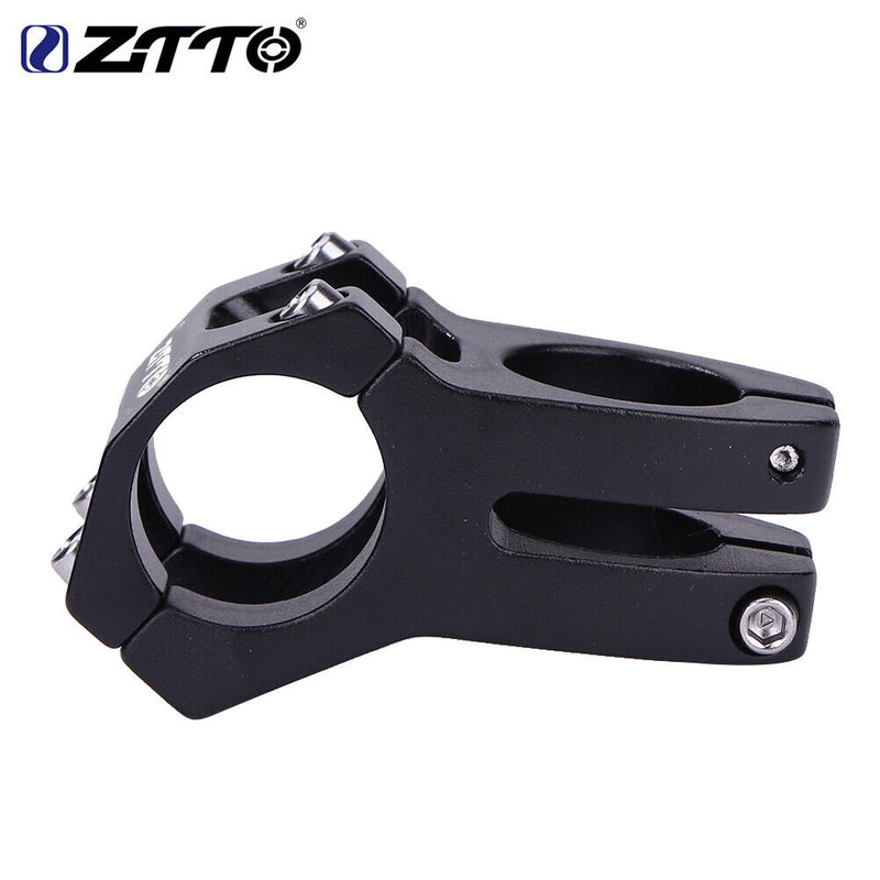 ZTTO Cycling Stem Bicycle Aluminium 31.8mm MTB Bike Handlebar Stem (Black) Newly