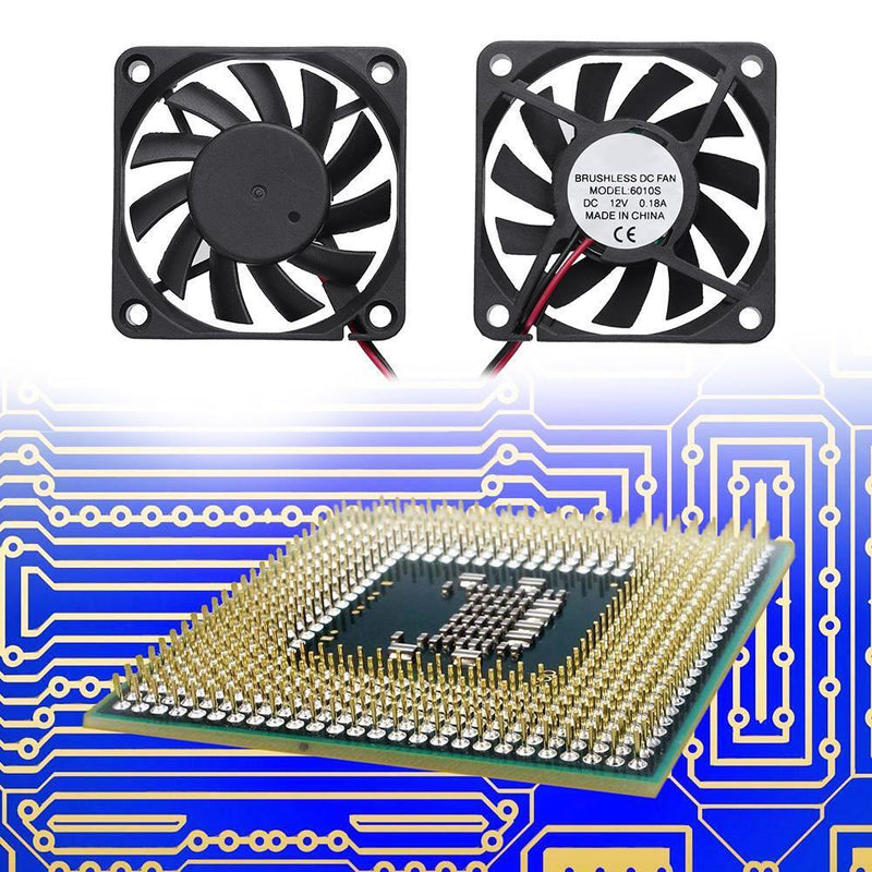 Waterproof 6010s 12V 58x58x10mm Low Noise Brushless DC Cooling Fan Radiator