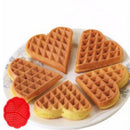 Silicone Waffle Mold Non-stick Waffle Baker Kitchen Bakeware Tool Oven (A) Newly