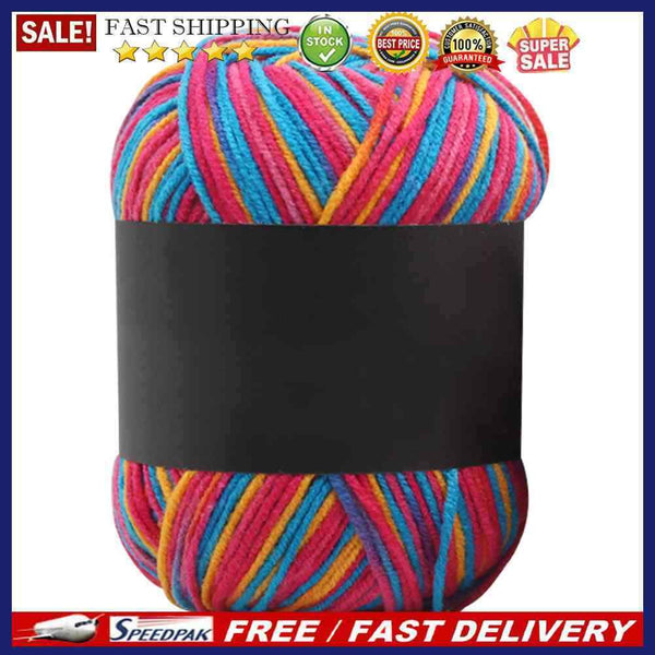 50g Soft Scarf Hat Crochet Knitting Yarn Gradient Color Baby Milk Cotton Ya