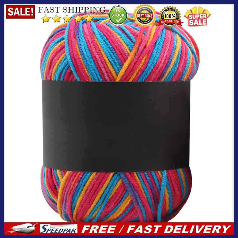 50g Soft Scarf Hat Crochet Knitting Yarn Gradient Color Baby Milk Cotton Ya