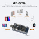 Dual USB Current Voltage Tester Meter Digital Display Voltmeter Ammeter Monitor