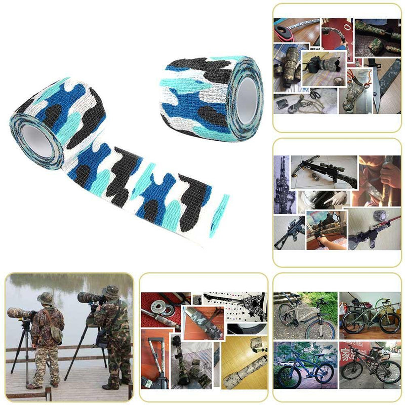 20Roll First Aid Camouflage Anti-slip Self-Adhesive Elastic Bandage  (D)