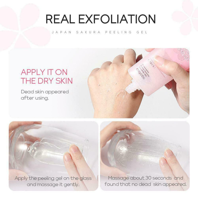 Deep Cleansing Exfoliating Peeling Gel Facial Scrub 60g Smooth Cleanser T9 E6B4